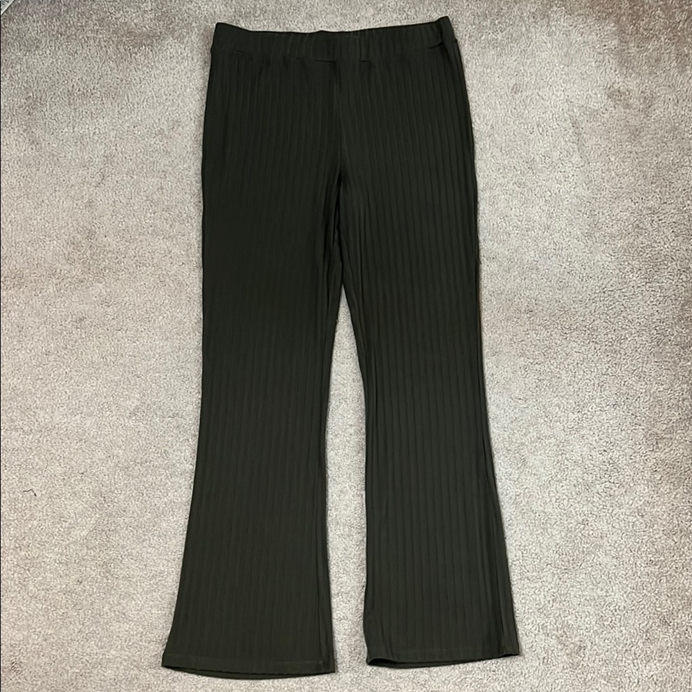 BP. ribbed knit pants from Nordstrom Ribbed Bootcut Flate Pants Size Large - Picture 3 of 8